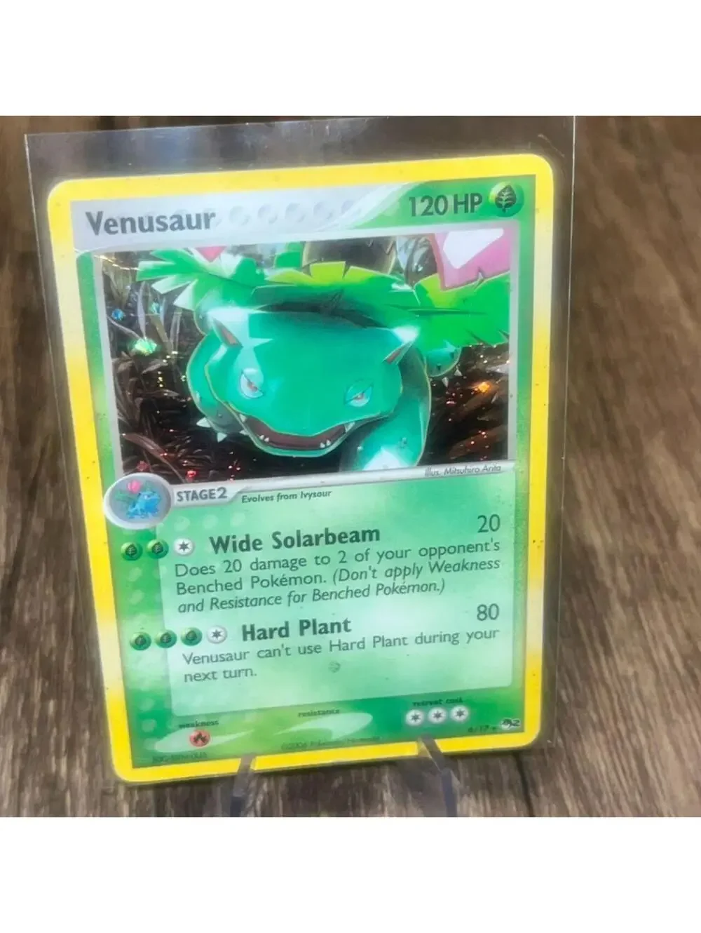 Venusaur 6/17 Holo Rare - POP Series 2 2006 - Stage 2 120 HP  Arita Vintage Holo